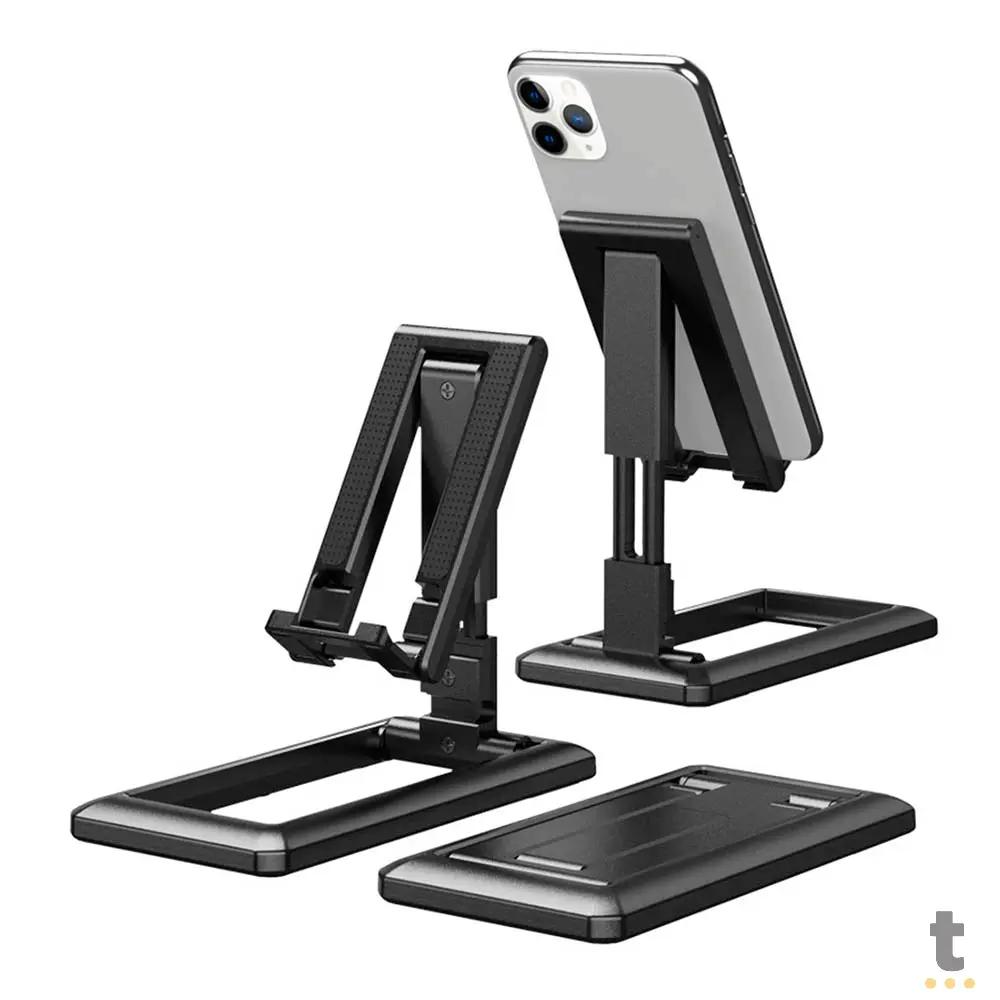 Suporte De Mesa Retrátil Para Smartphone Universal - C-112 Truedata